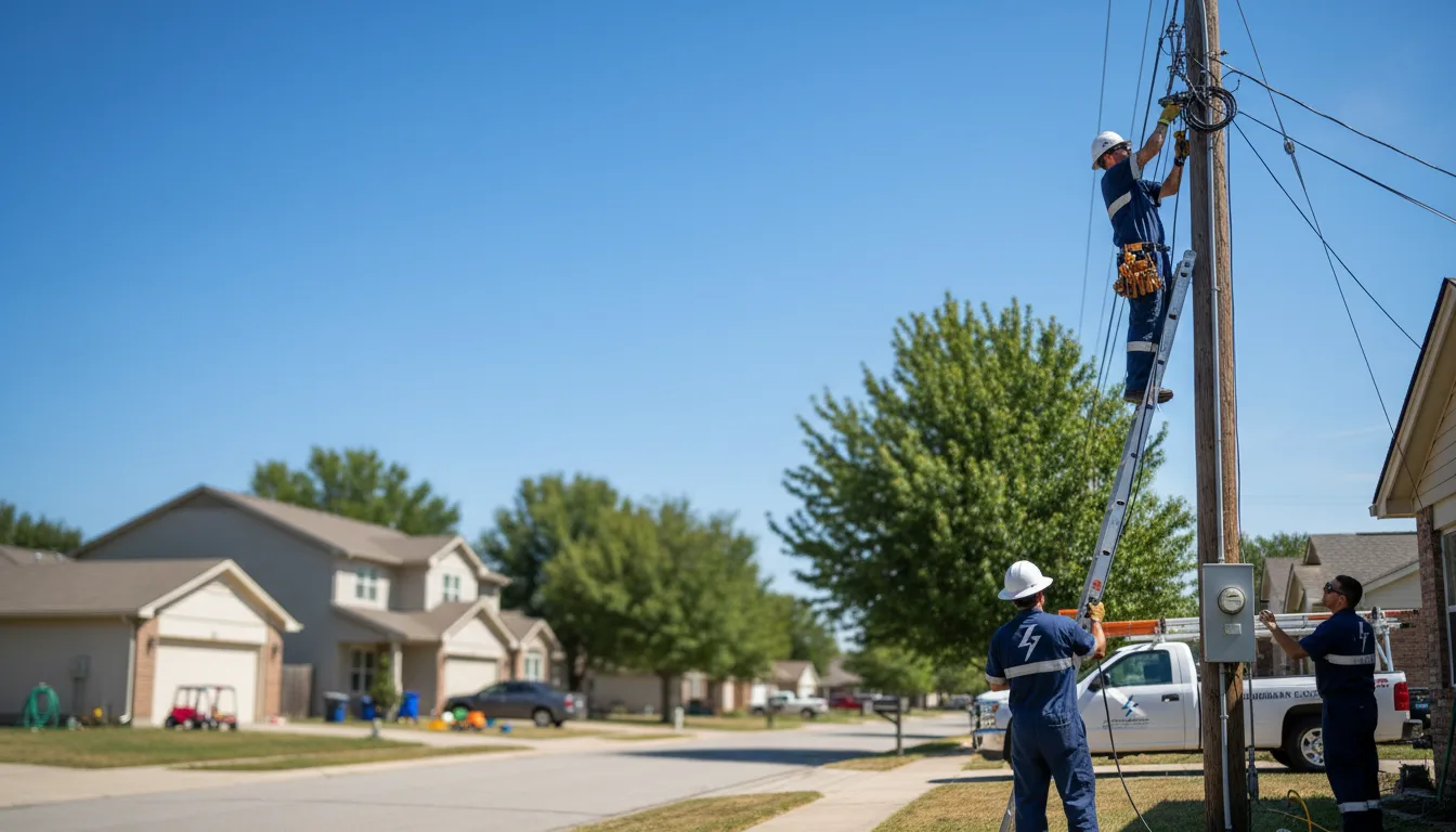 Residential electrician providing installation services in Lipan, TX